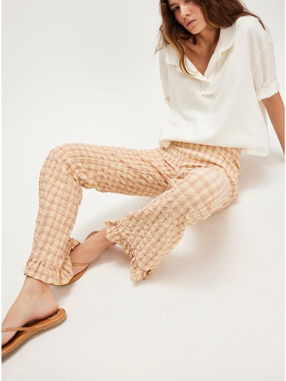 Free People Ruffle Pants - Picture 5 of 6